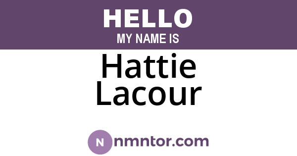 Hattie Lacour