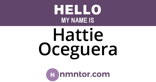 Hattie Oceguera