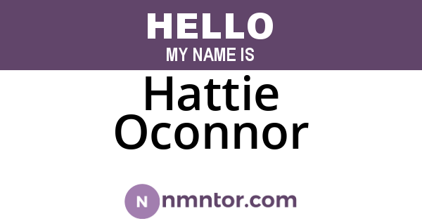 Hattie Oconnor