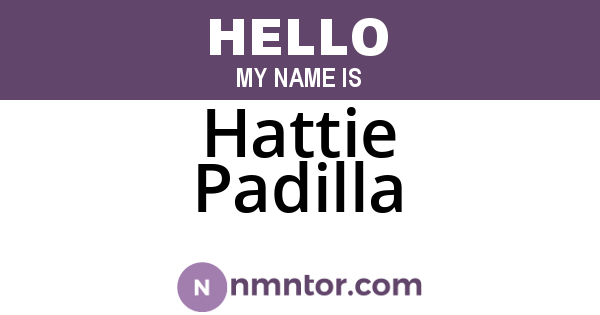 Hattie Padilla