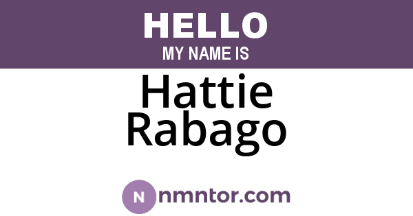 Hattie Rabago