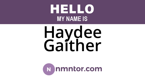 Haydee Gaither