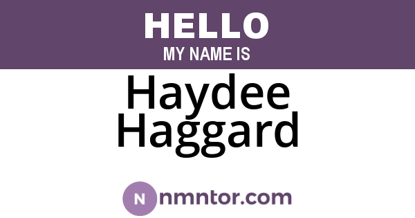 Haydee Haggard