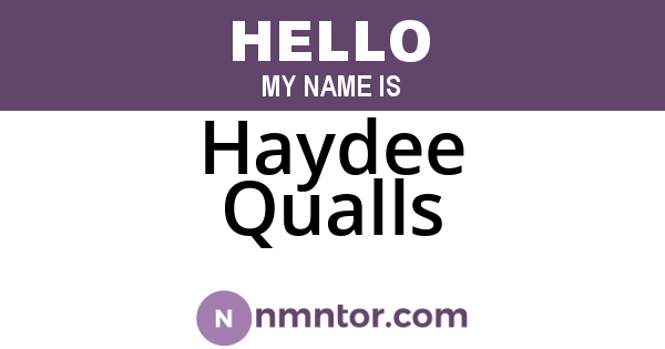 Haydee Qualls