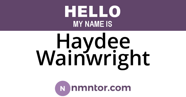 Haydee Wainwright