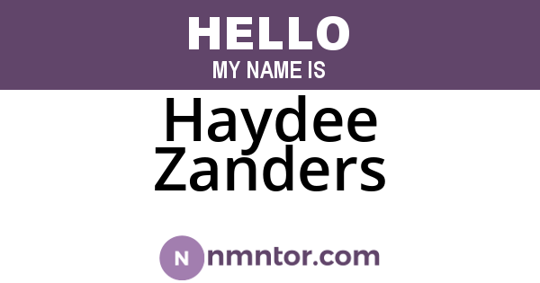 Haydee Zanders