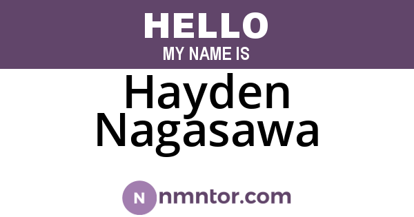 Hayden Nagasawa