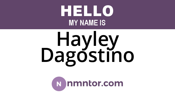 Hayley Dagostino