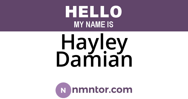 Hayley Damian