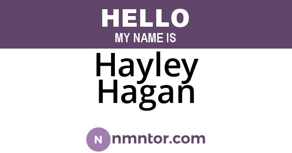 Hayley Hagan