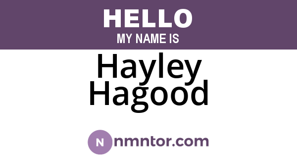 Hayley Hagood