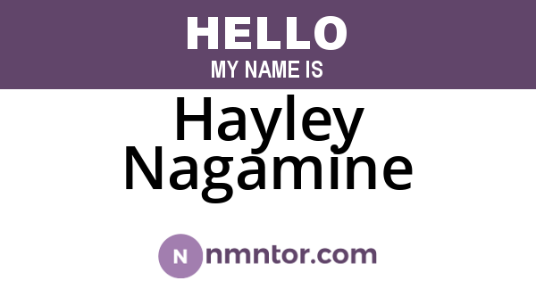 Hayley Nagamine