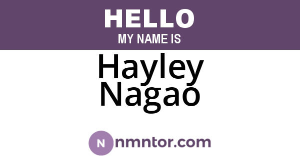 Hayley Nagao