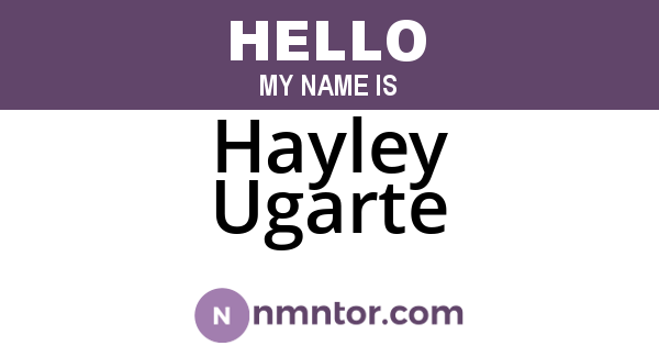 Hayley Ugarte