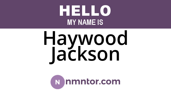 Haywood Jackson