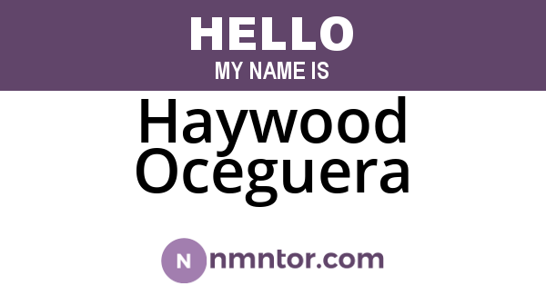 Haywood Oceguera