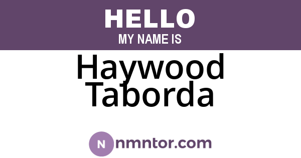 Haywood Taborda