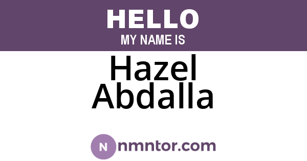 Hazel Abdalla