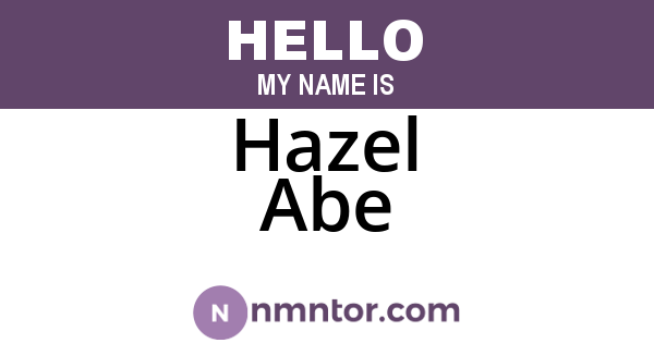 Hazel Abe