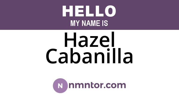 Hazel Cabanilla