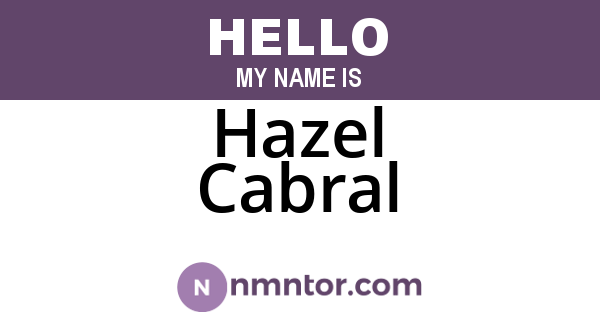 Hazel Cabral