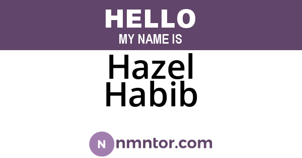 Hazel Habib