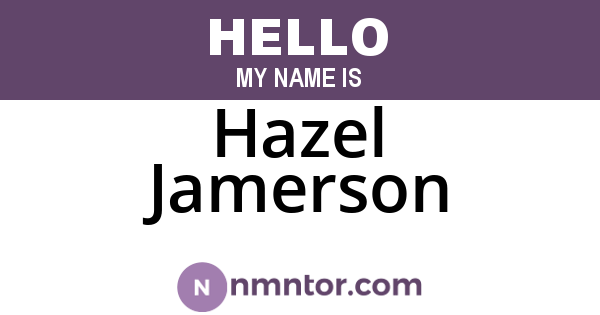 Hazel Jamerson