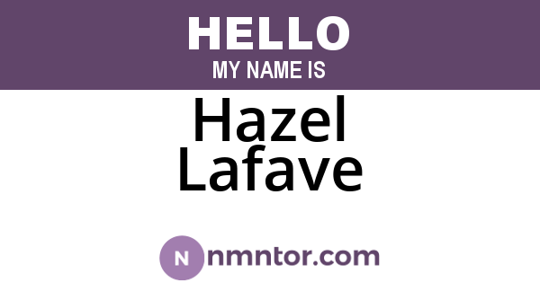 Hazel Lafave