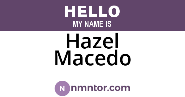 Hazel Macedo