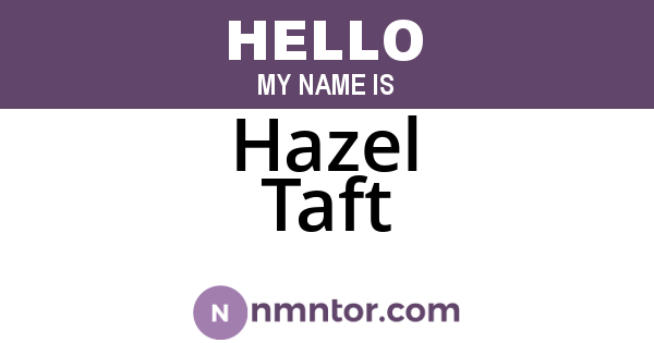 Hazel Taft