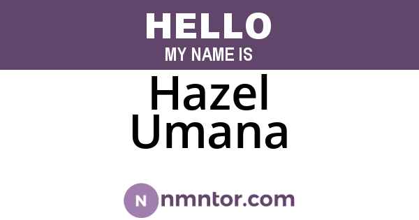 Hazel Umana