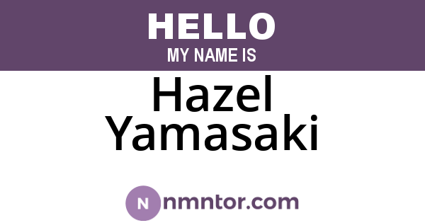 Hazel Yamasaki