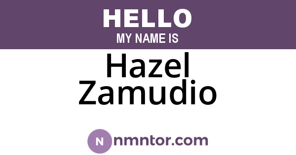Hazel Zamudio