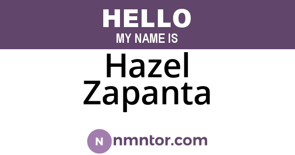 Hazel Zapanta