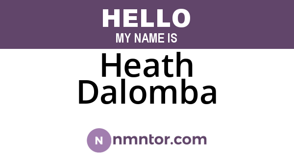 Heath Dalomba