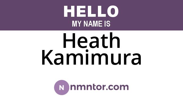 Heath Kamimura