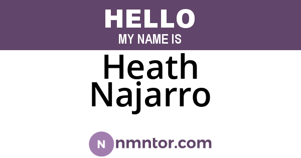 Heath Najarro