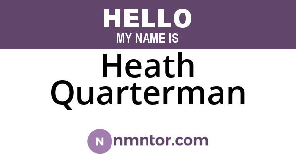 Heath Quarterman