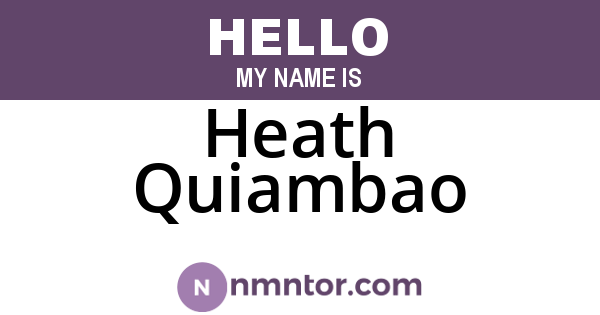 Heath Quiambao