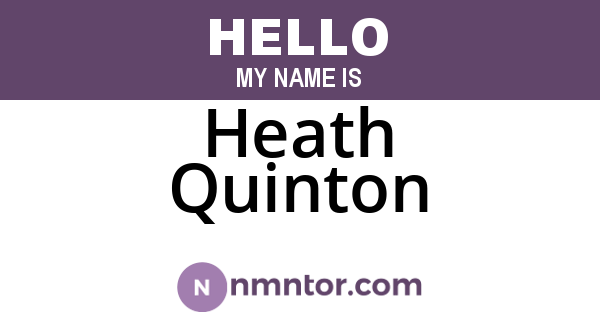 Heath Quinton