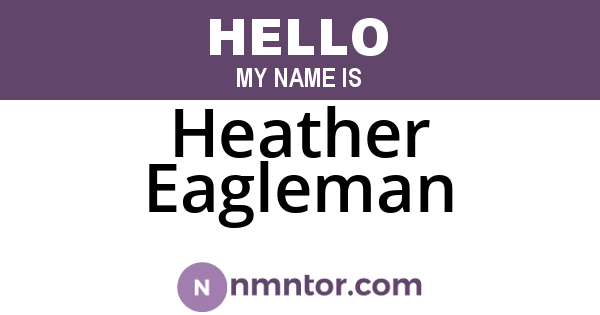 Heather Eagleman