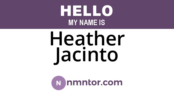 Heather Jacinto