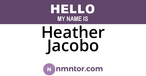 Heather Jacobo
