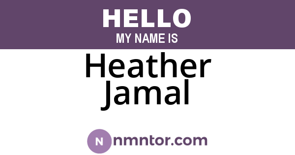 Heather Jamal