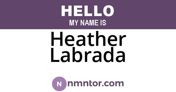 Heather Labrada