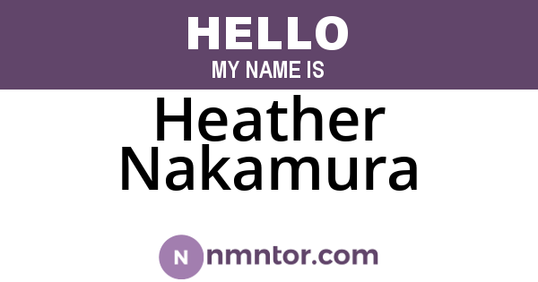 Heather Nakamura