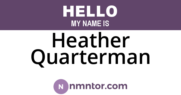 Heather Quarterman