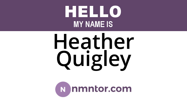 Heather Quigley