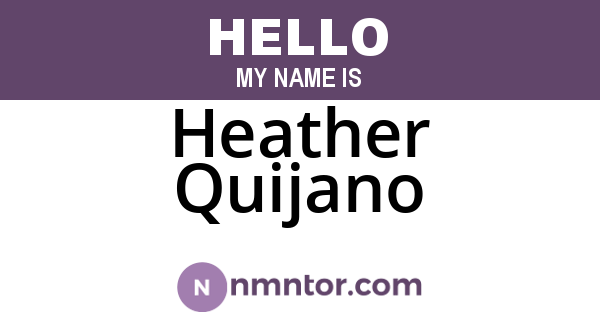 Heather Quijano
