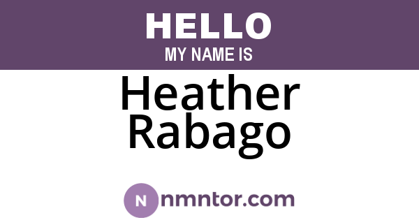 Heather Rabago